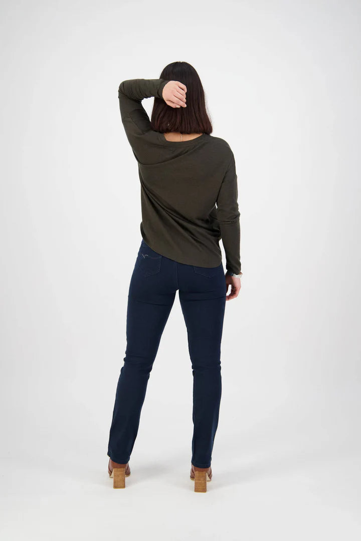 Vassalli Slim Leg Jean - Indigo Denim - Sizes: 8