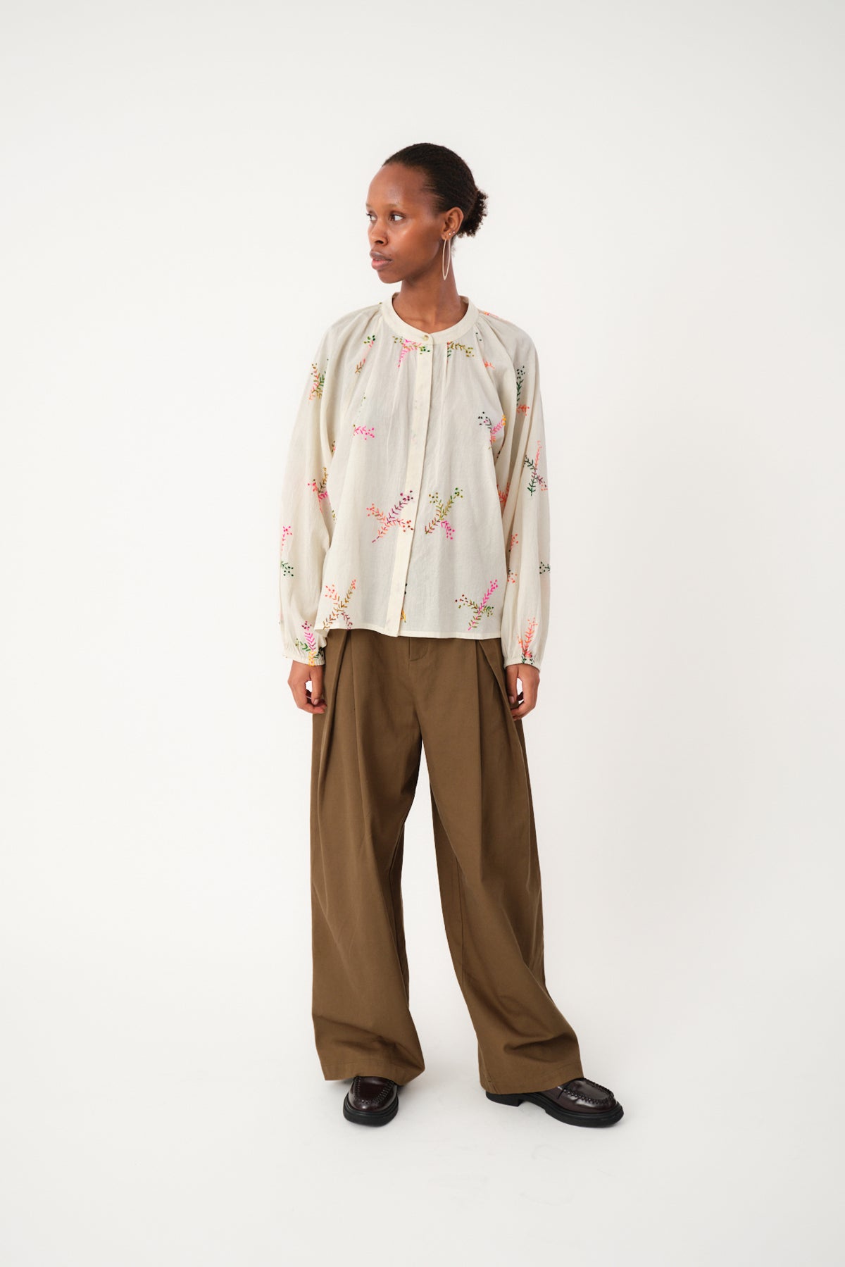 Lolly's Laundry "HaileyLL Shirt" - Cream - Sizes: XS S M L