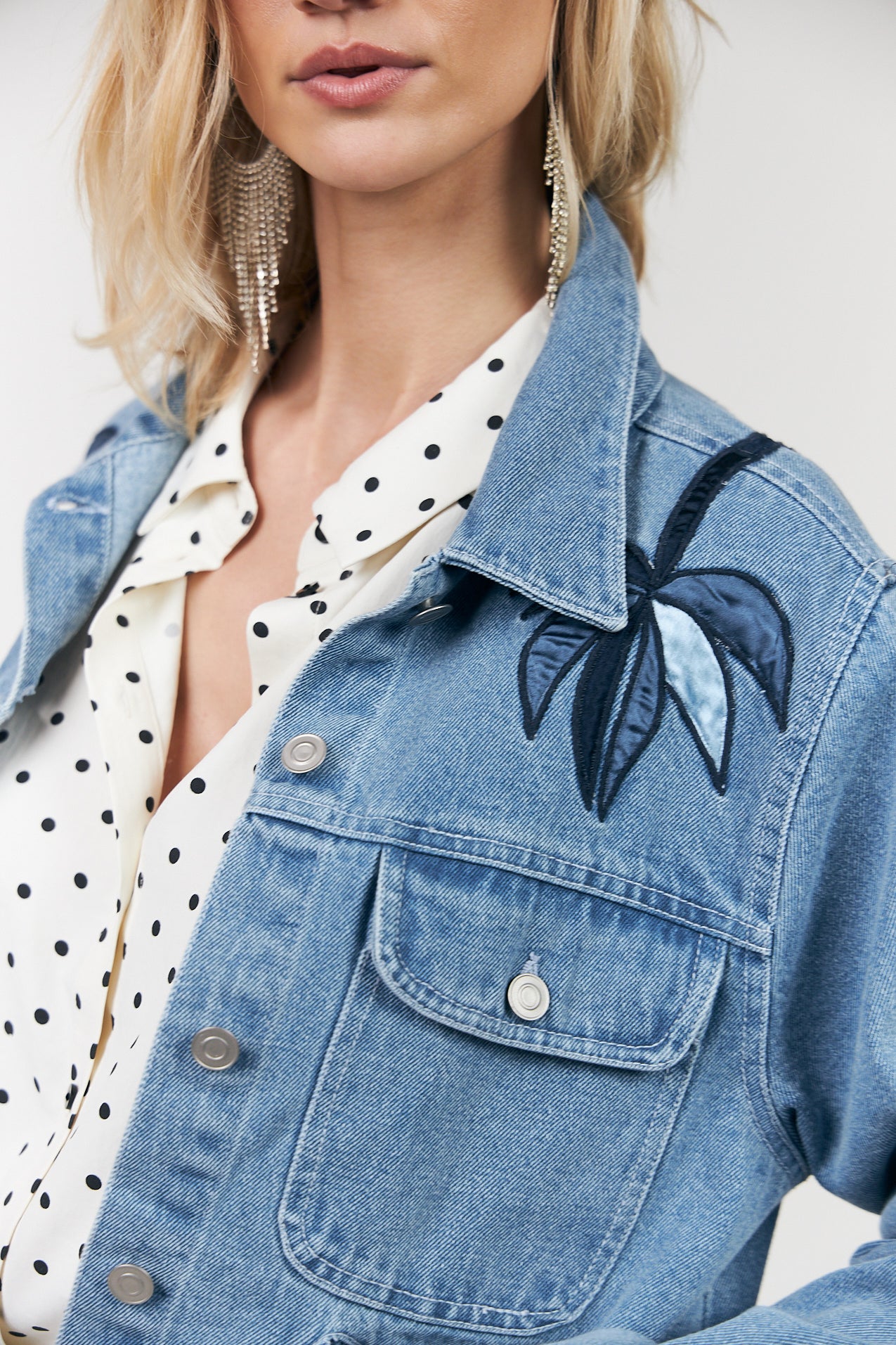 Lolly's Laundry "BirdLL Denim Jacket" - Sizes: S M L XL