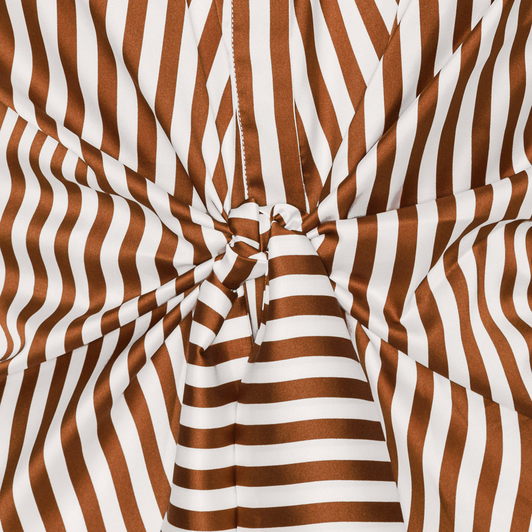 Karmamia 'Lee Shirt'- Tan/White Stripe - Sizes: S M L XL