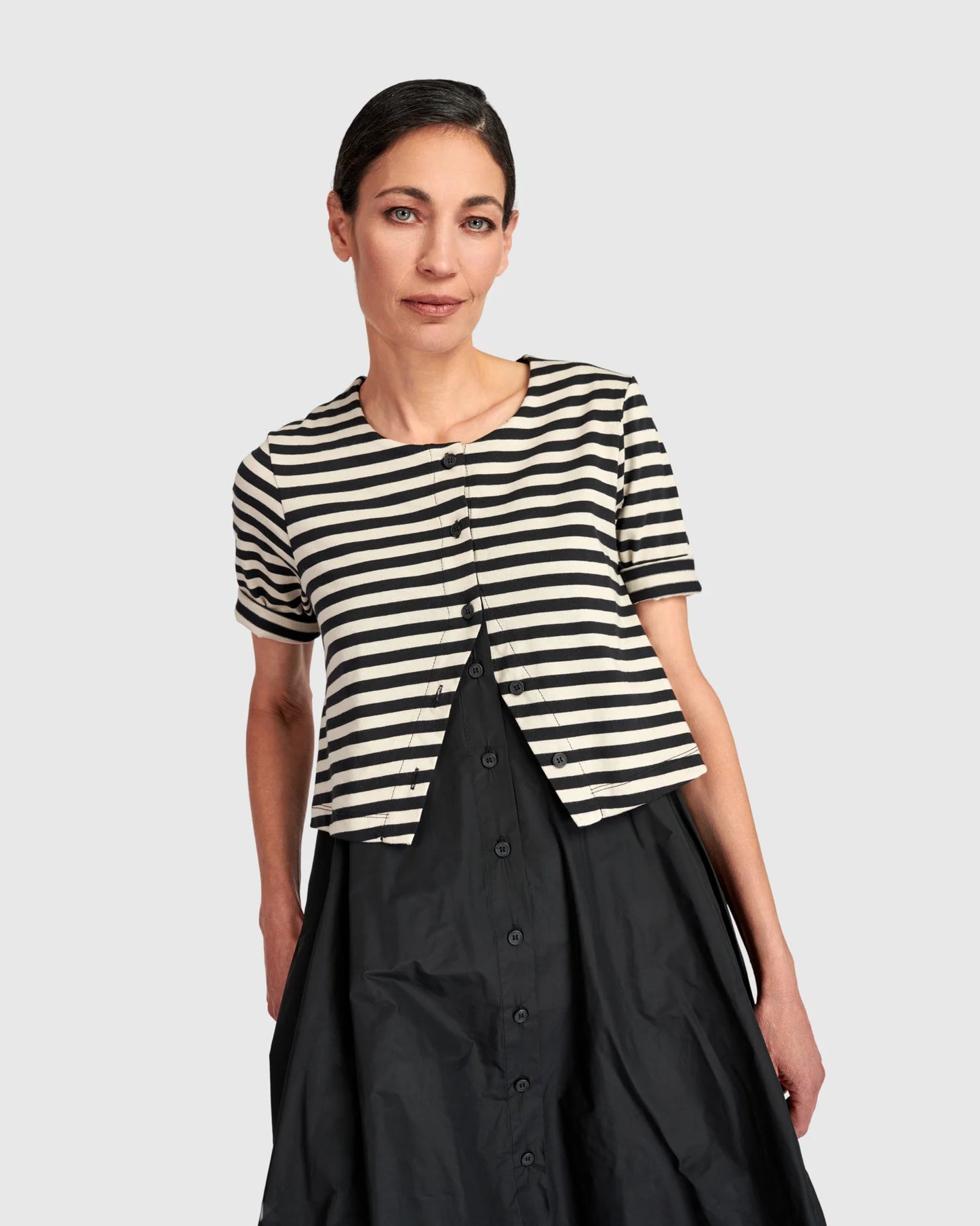 Urban By Alembika Tiebreaker Dress - Stripes - Sizes: 12(2) 3(14)
