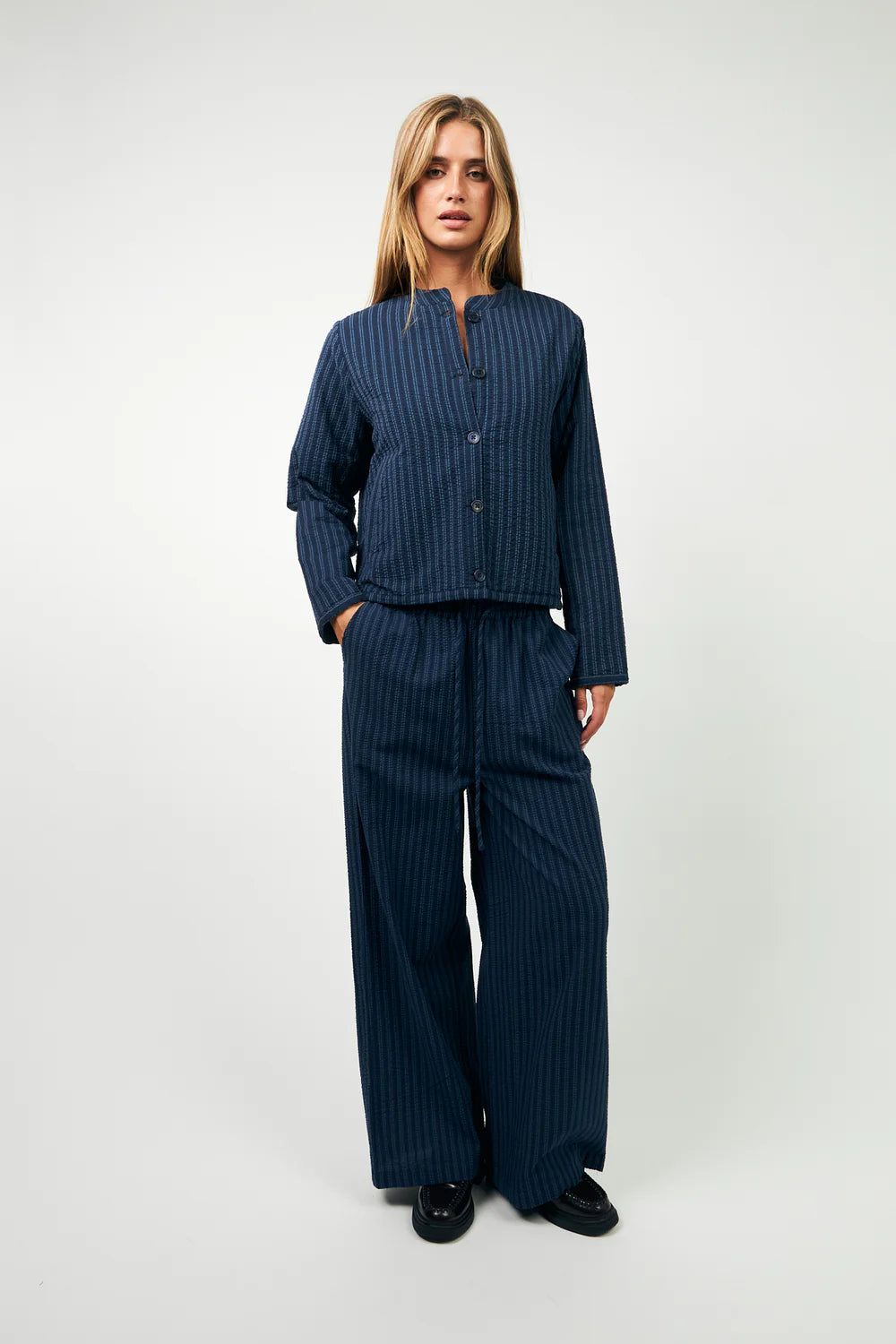 Lolly's Laundry "Emilia" Jacket - Navy Stripe - Sizes: S M L XL