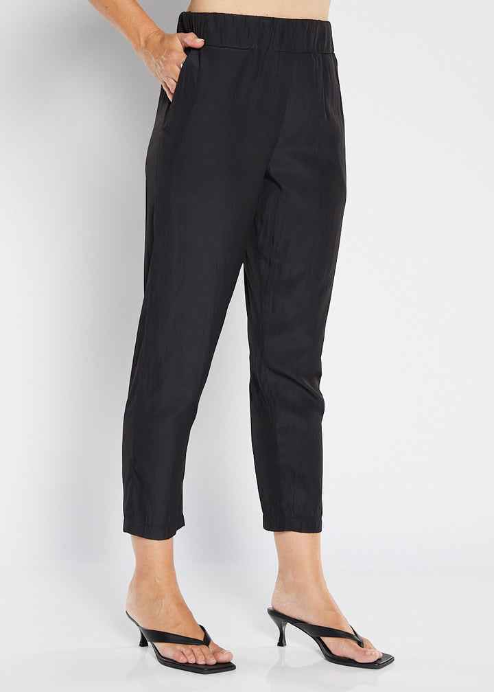 Philosophy "Norah" Lustre Tapered Pant - Black - Sizes: 8 12