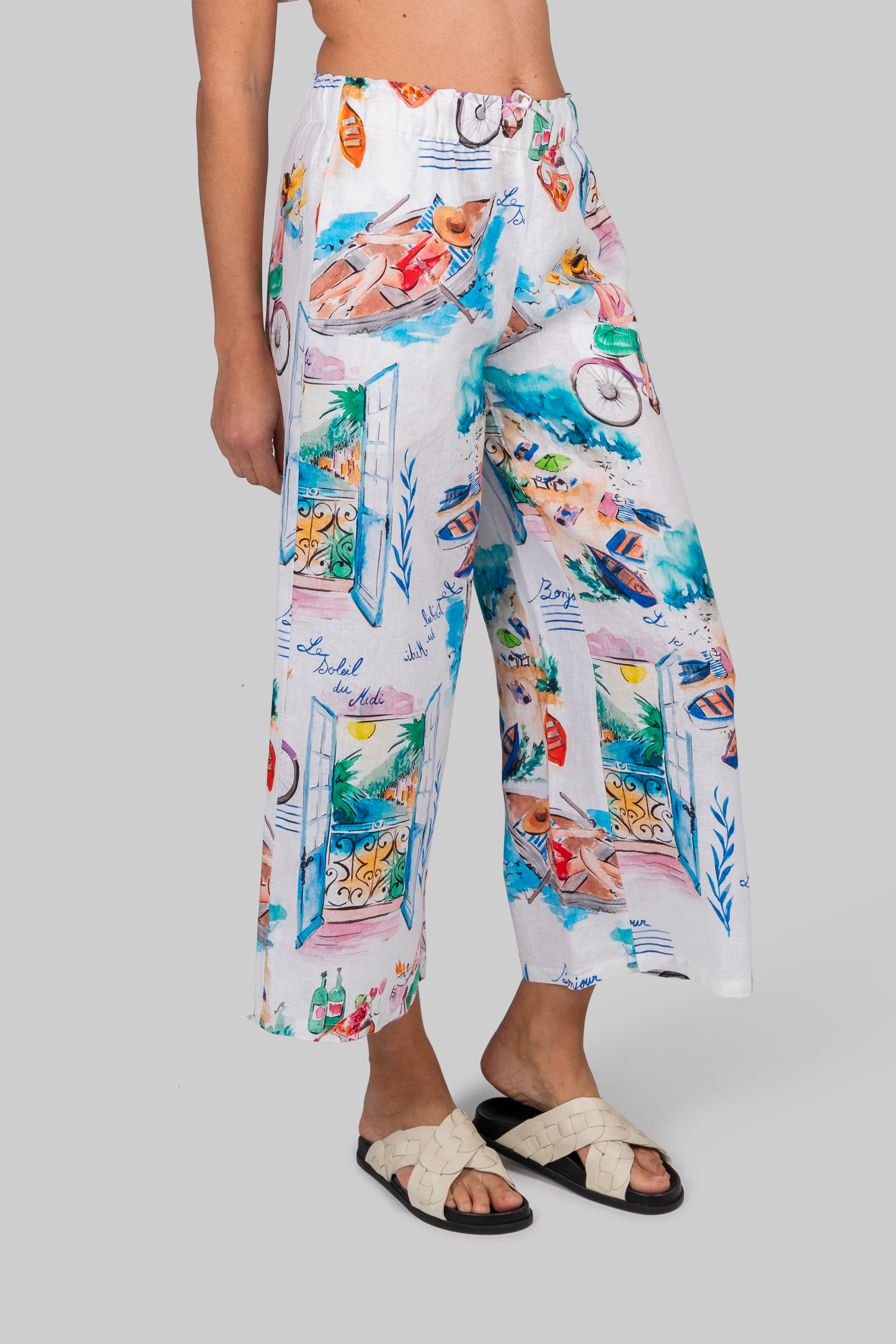 Kaleido "French Riviera" Print Pant - Sizes:8 10 12