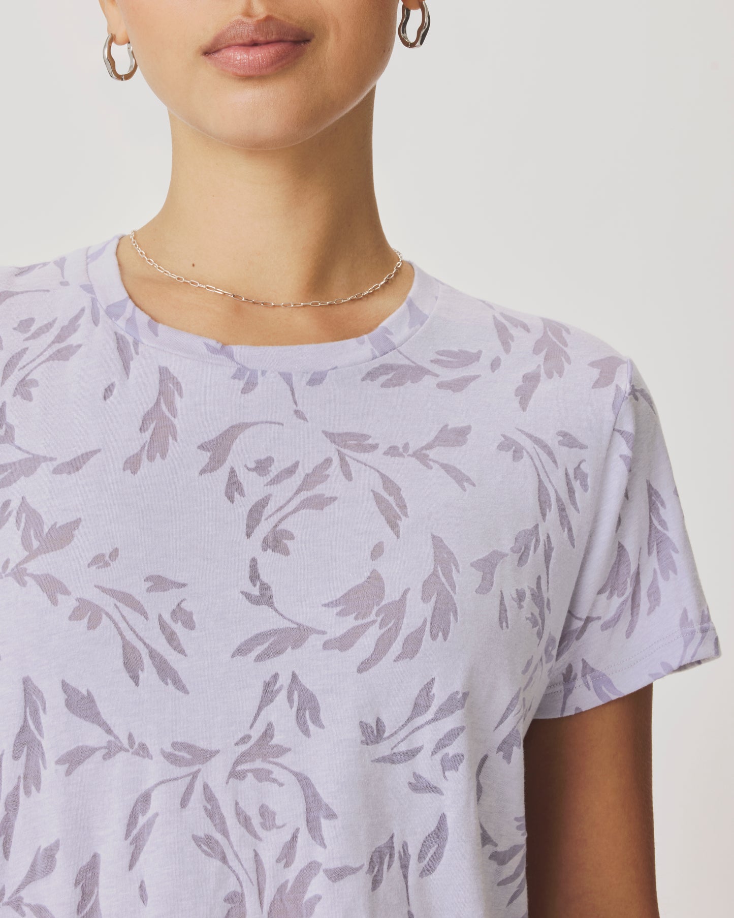 Splendid "Air" Burnout Tee - Lavender - Sizes: M L