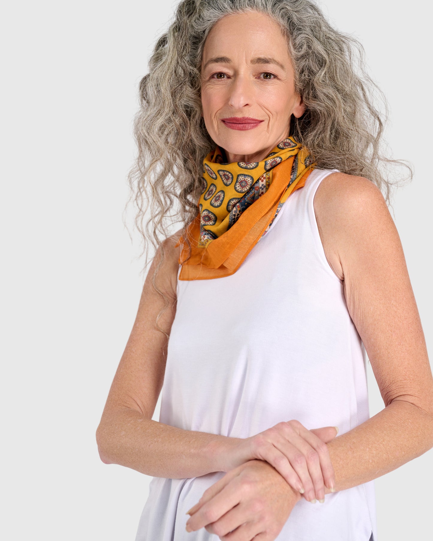 Alembika Annie handkerchief Scarf - Yellow - One Size