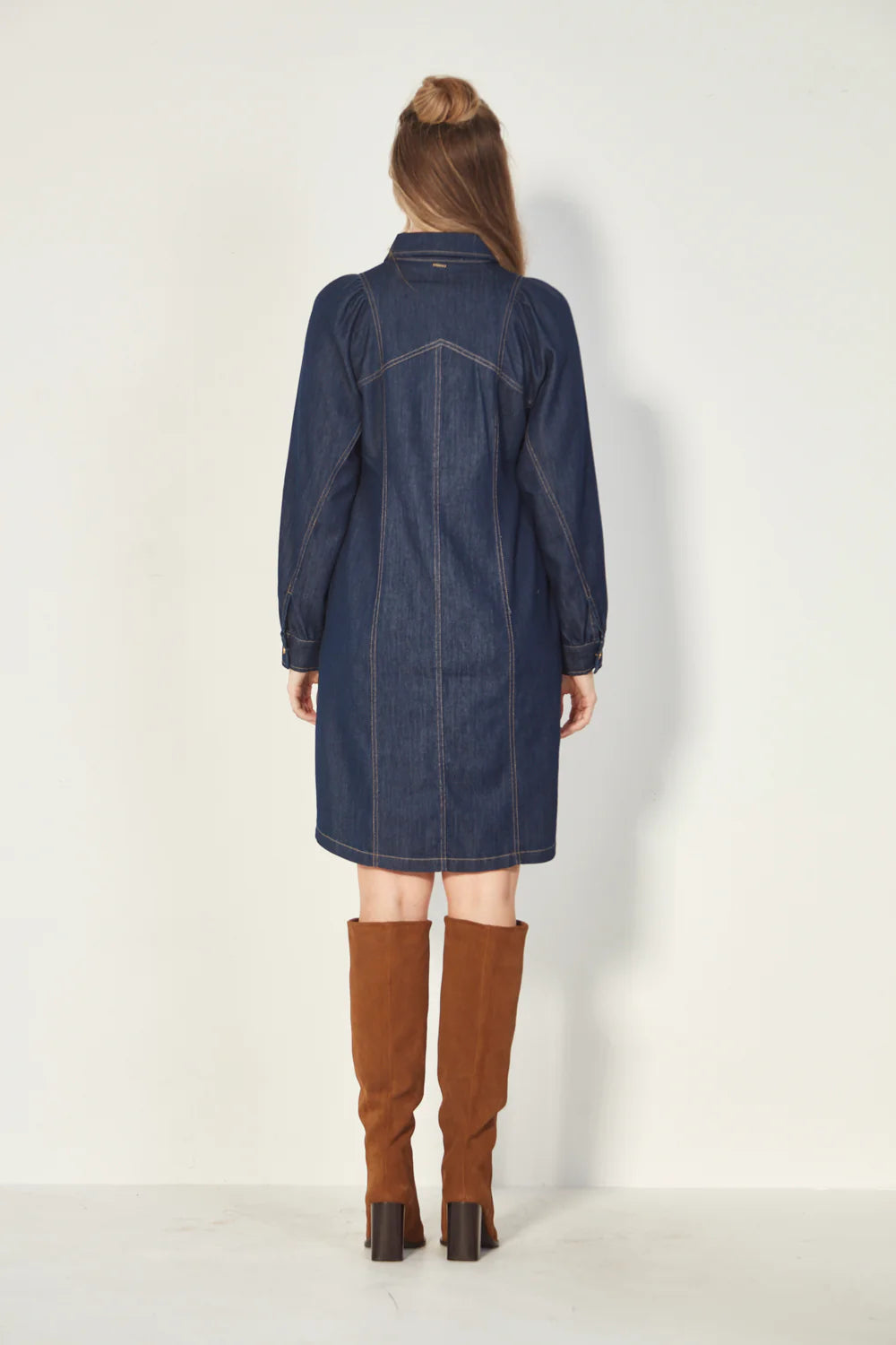Verge "Stevie Dress" Dark Denim - Size: XS
