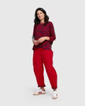 Alembika "Montauk Lantern Pants" Red - Size: 10