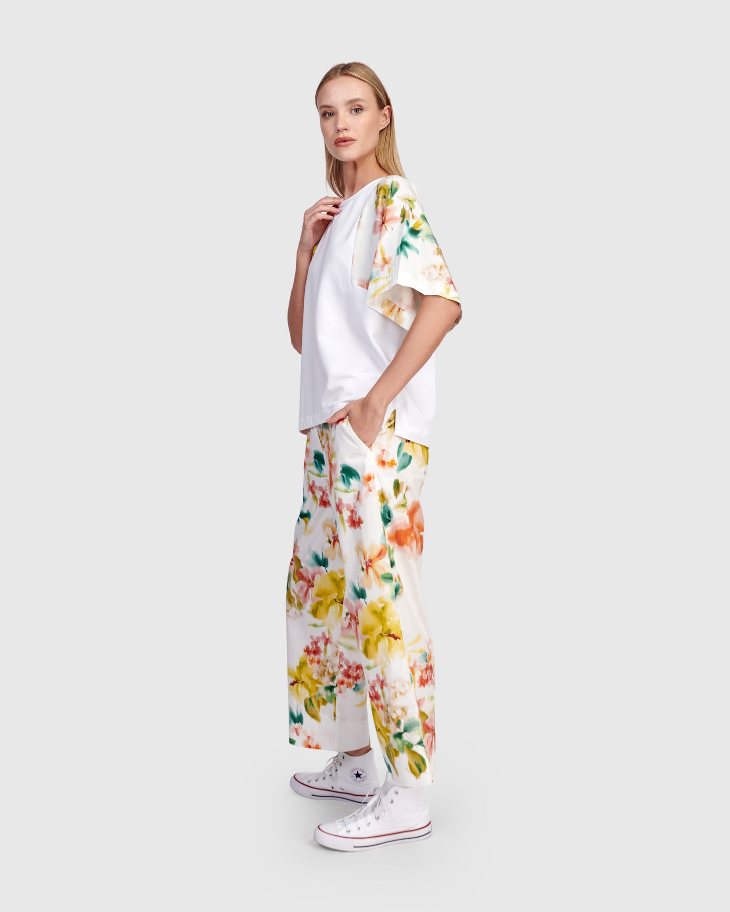 Alembika Mix Sleeve Top - Sizes: XS S