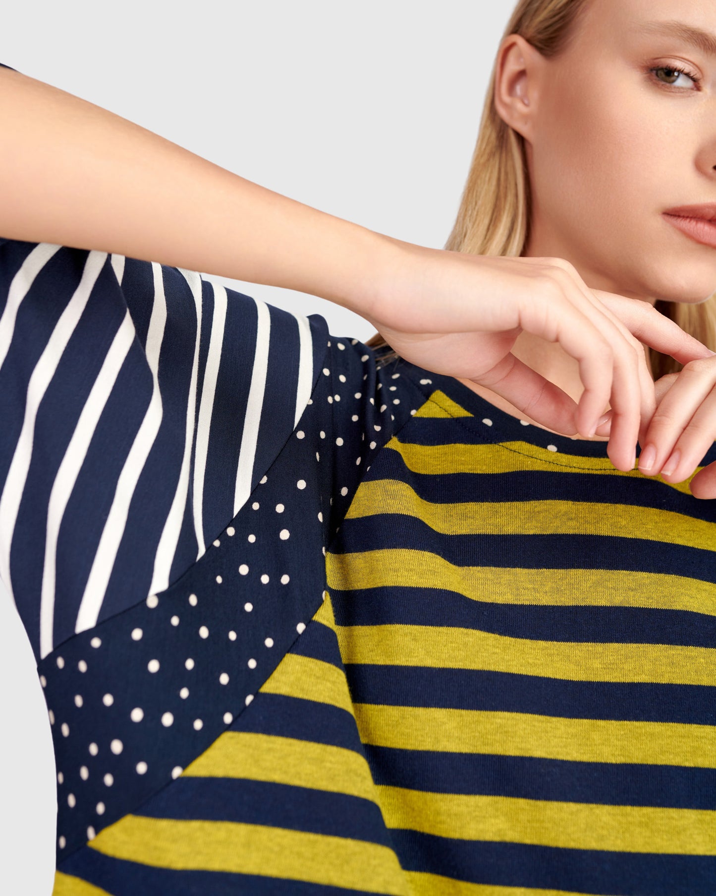 Alembika Multi Print Dolman Sleeve Top - Mix - Sizes: M L