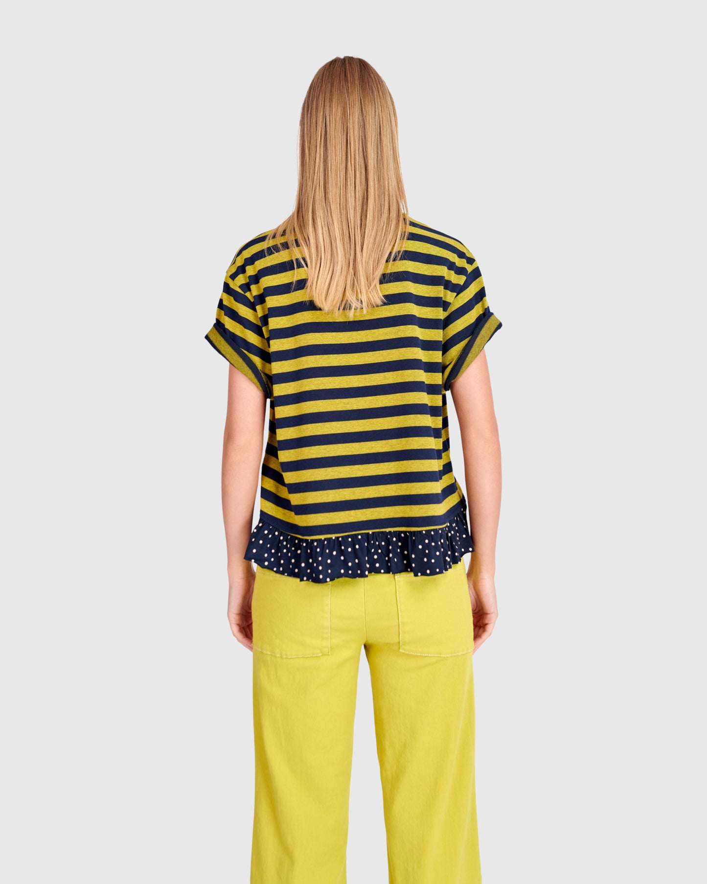Alembika Tee With Frill Hem - Mix - Sizes: XS M