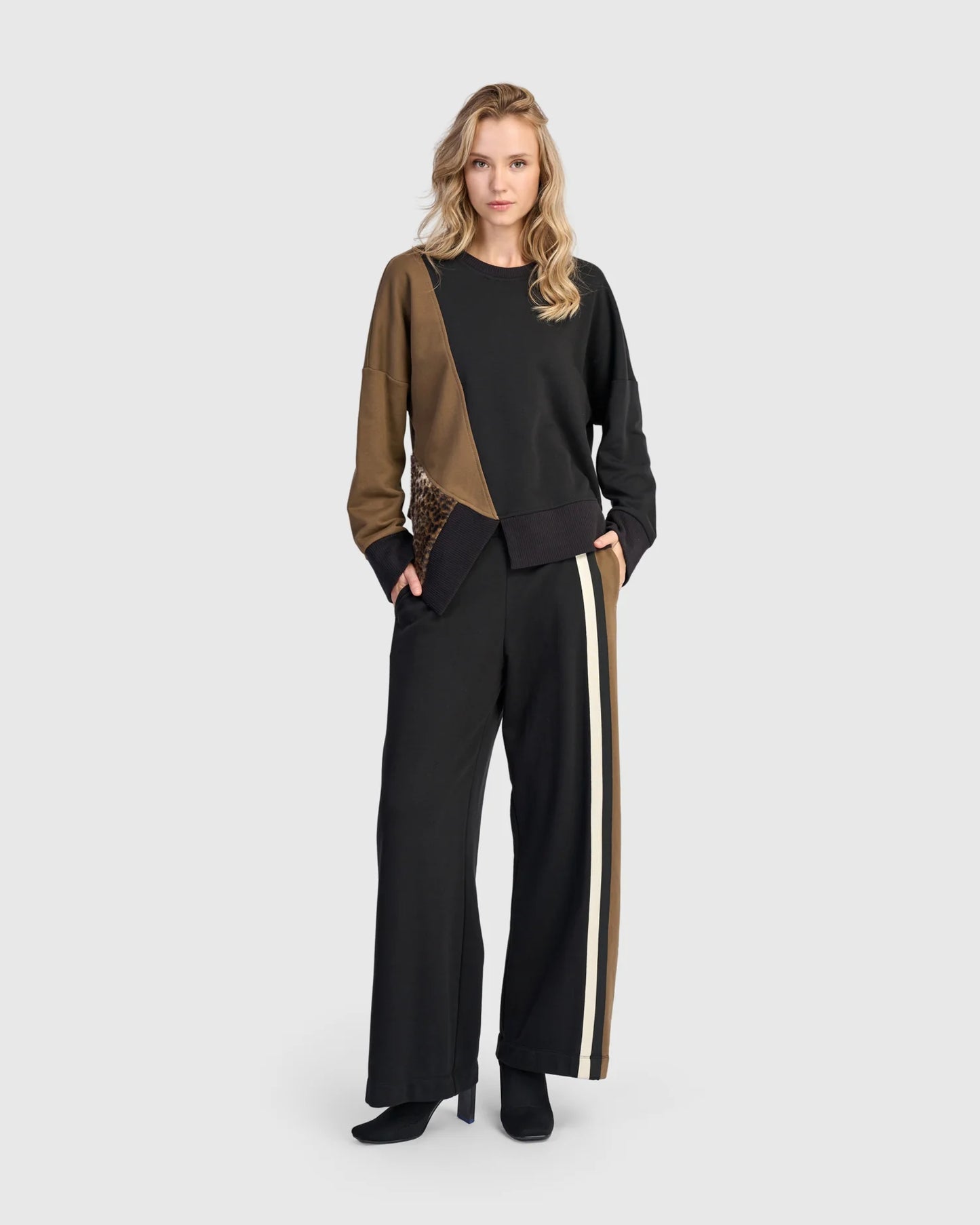 Urban by Alembika Dynasty Relaxed Pants with Side Stripes - Sizes: L XL XXL