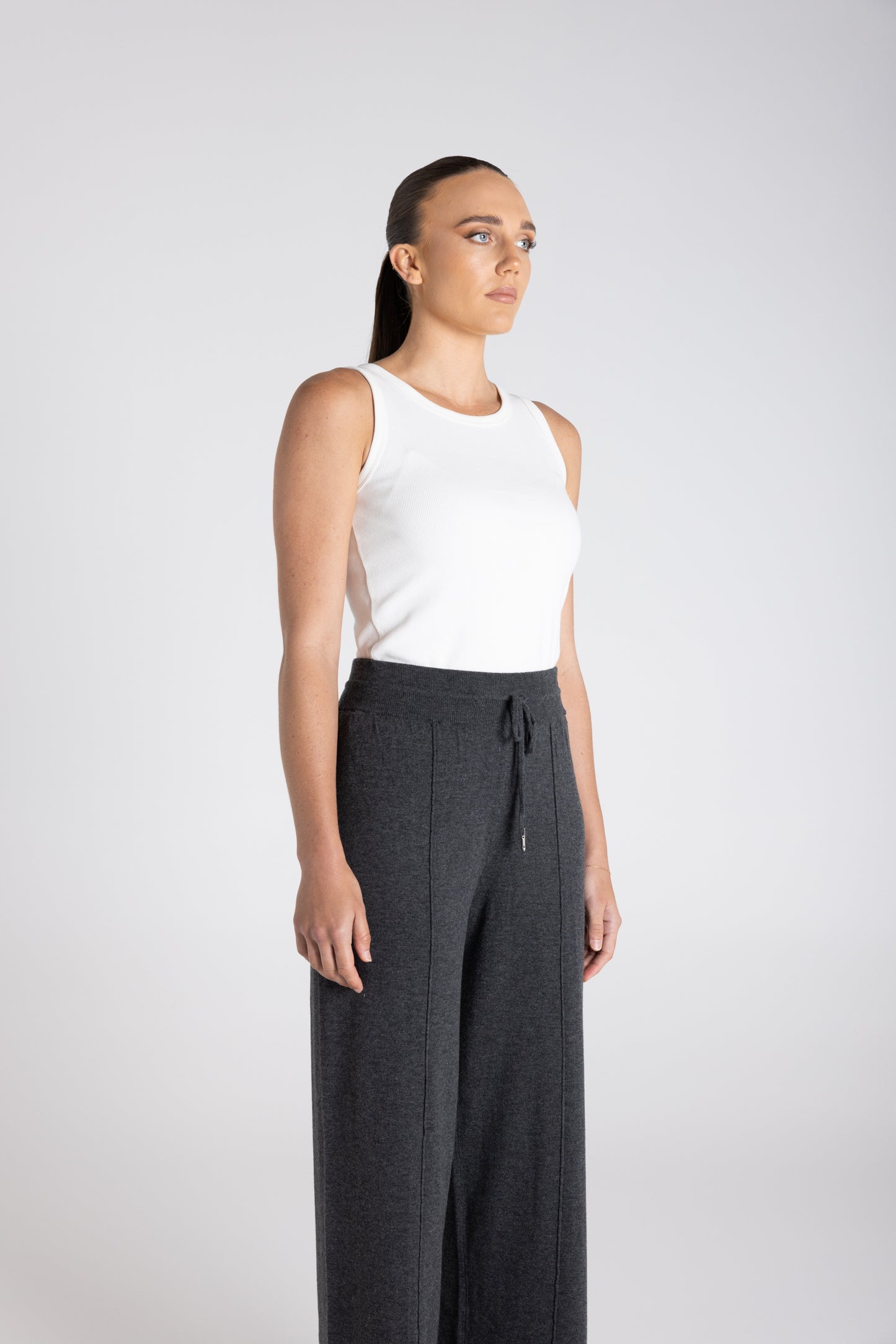 Two -T's Knit Pant - Steel - Sizes: S M L XL