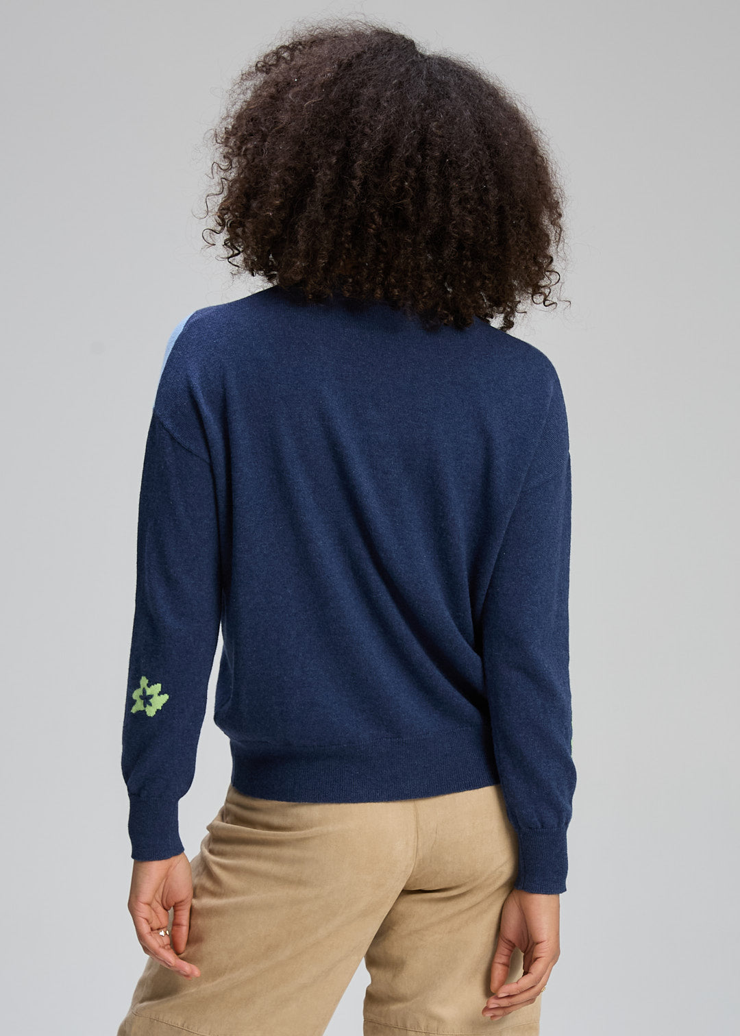 Zaket & Plover "Petal Play Cardi" - Denim - Sizes: S