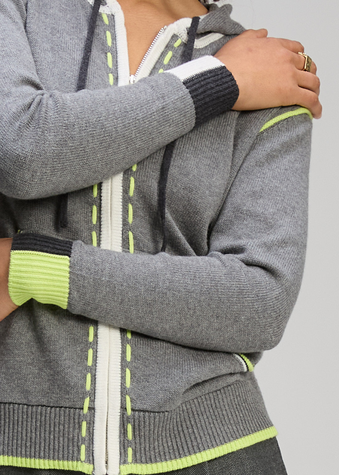 Zaket & Plover "Threaded Hoodie" - Cloud - Sizes: M XL