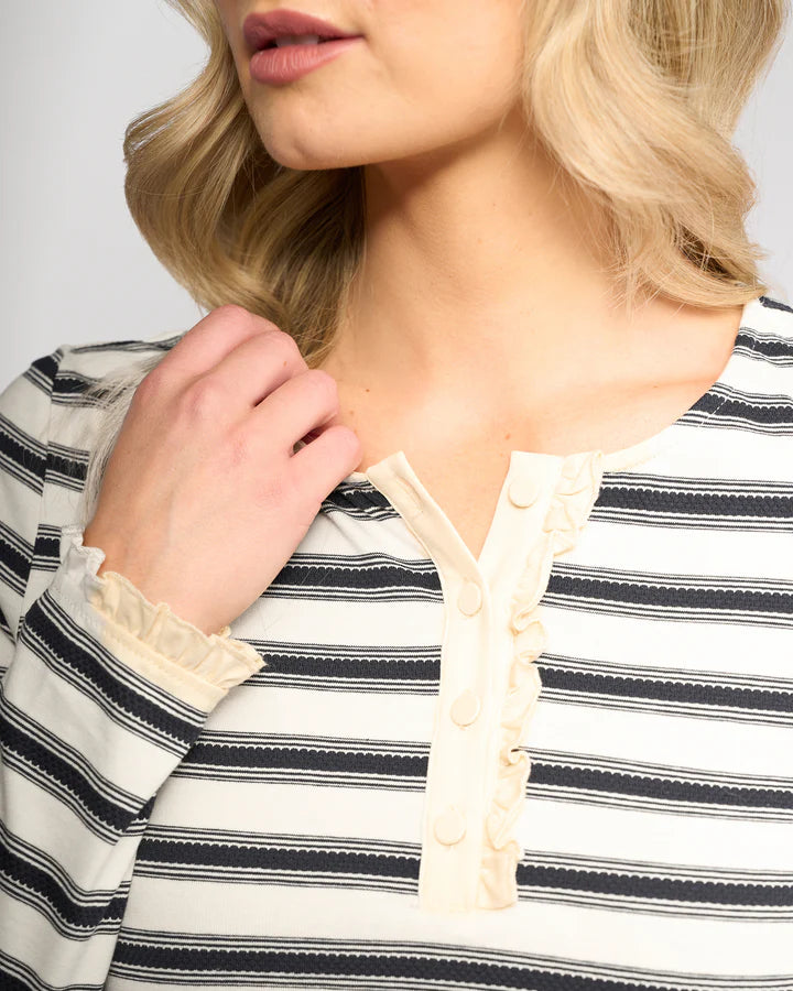 Vassalli "Field Top" - Oat/Ink - 8 12 14 16