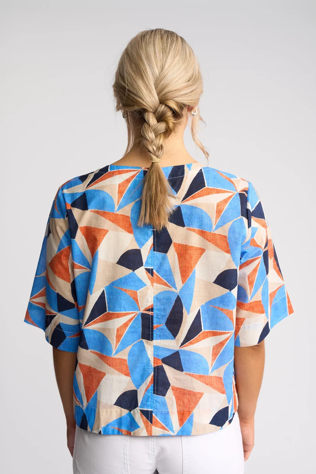 Vassalli Athena Top - Row Print - Sizes: 12 14 16
