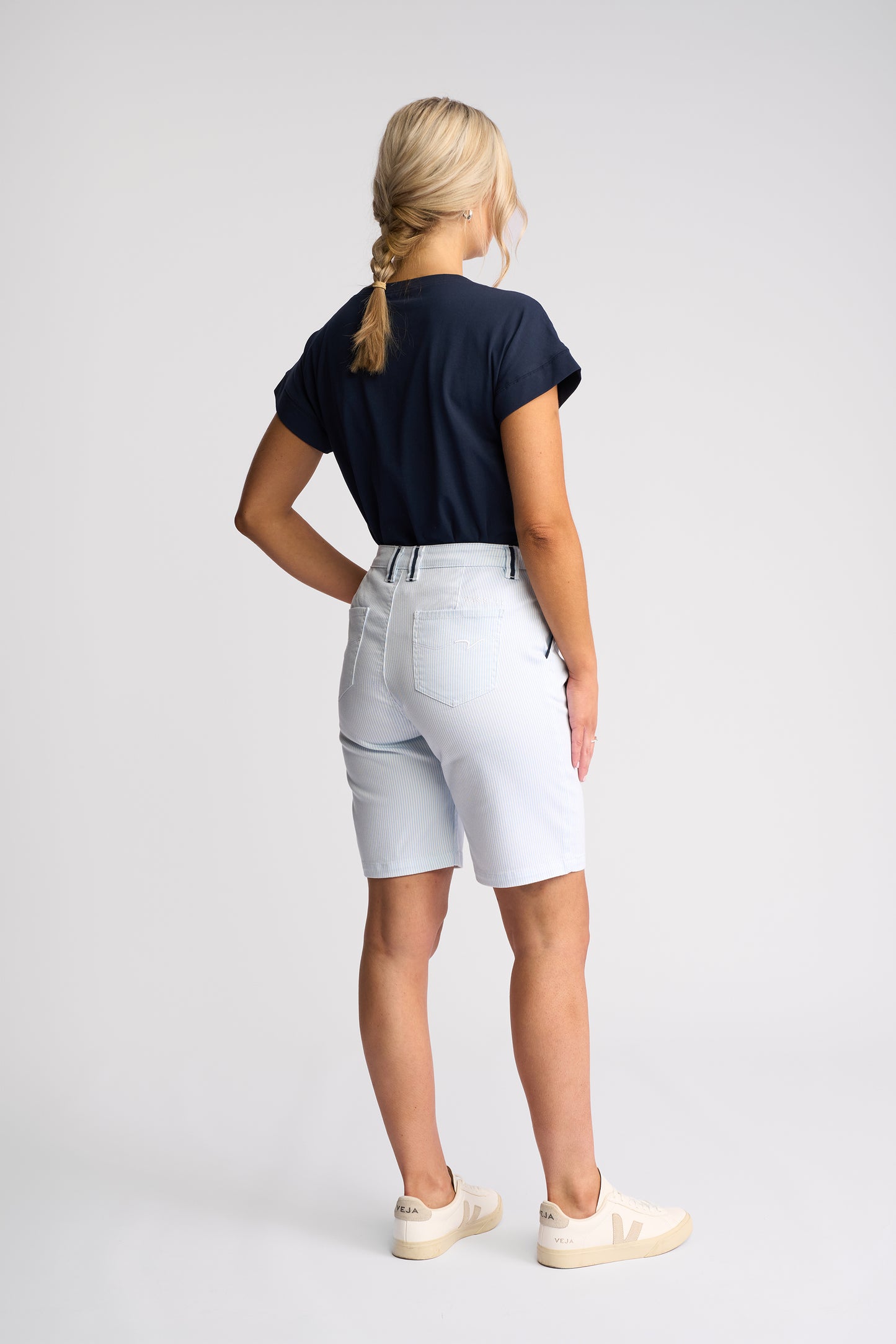 Vassalli "Orion Short" - Blue Stripe Denim - Sizes: 8 10 12