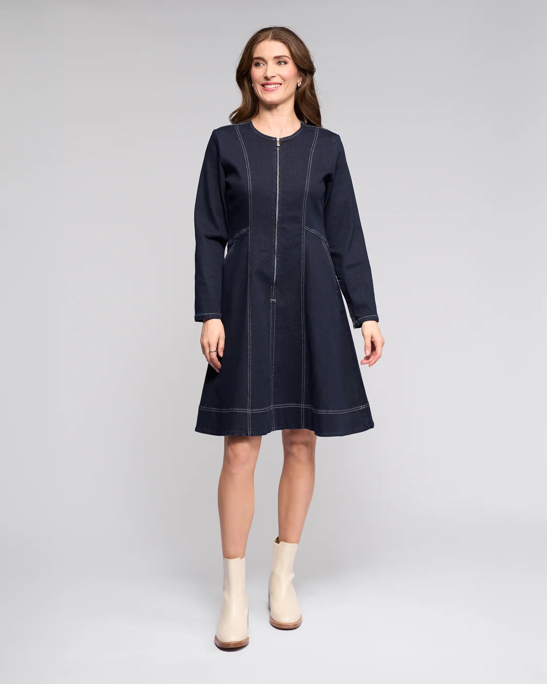 SALE Vassalli Sienna Dress - Ink Denim - Sizes: 12 14 18