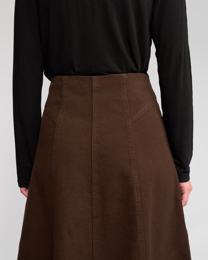 Vassalli "Akari Skirt" - Chocolate - Sizes: 12 14 16 18