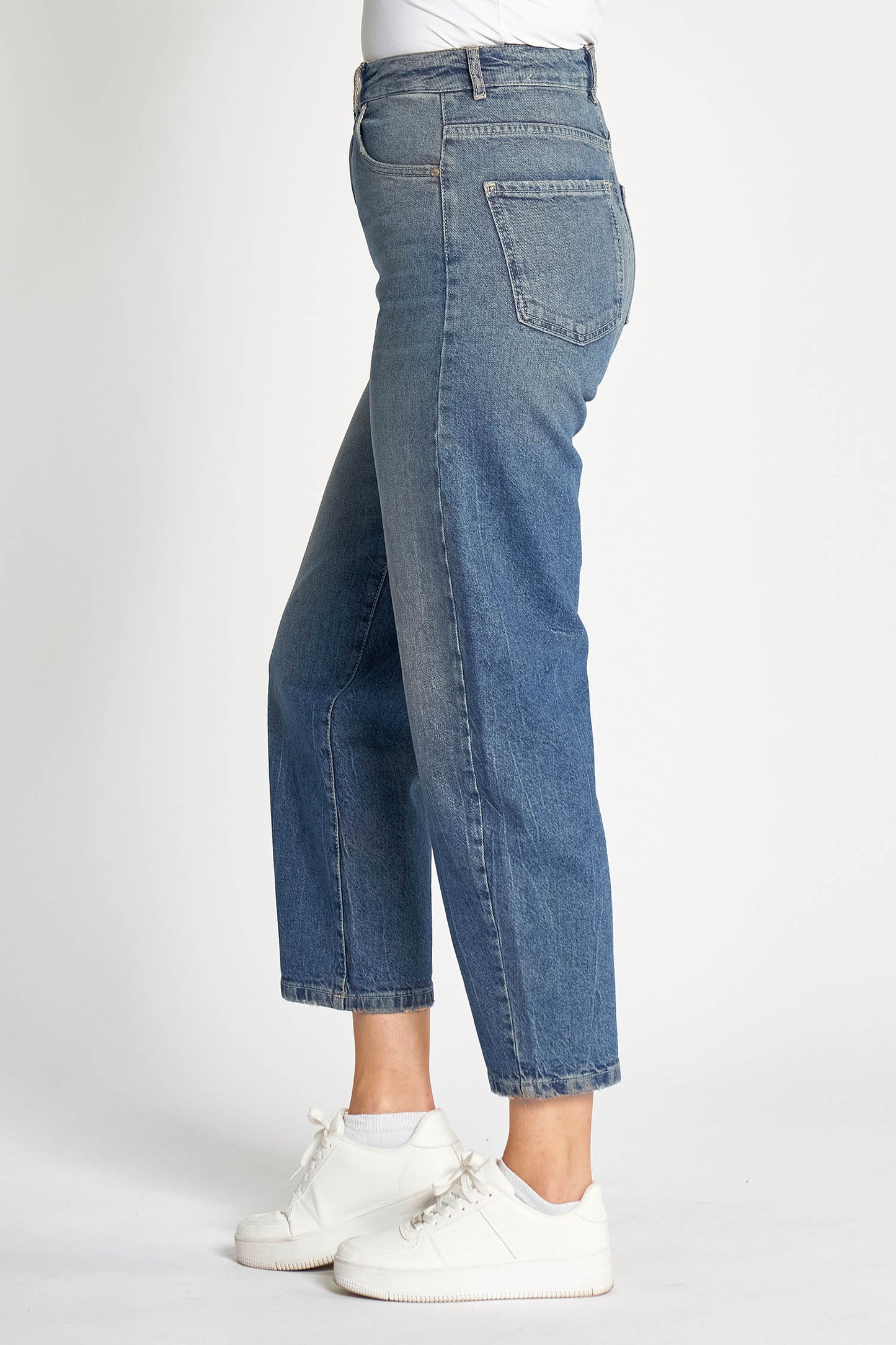Zhrill "ZHIZA" Barrel Leg Jean - Blue - Sizes: 29(11) 30(12) 31(13) 32 (14)