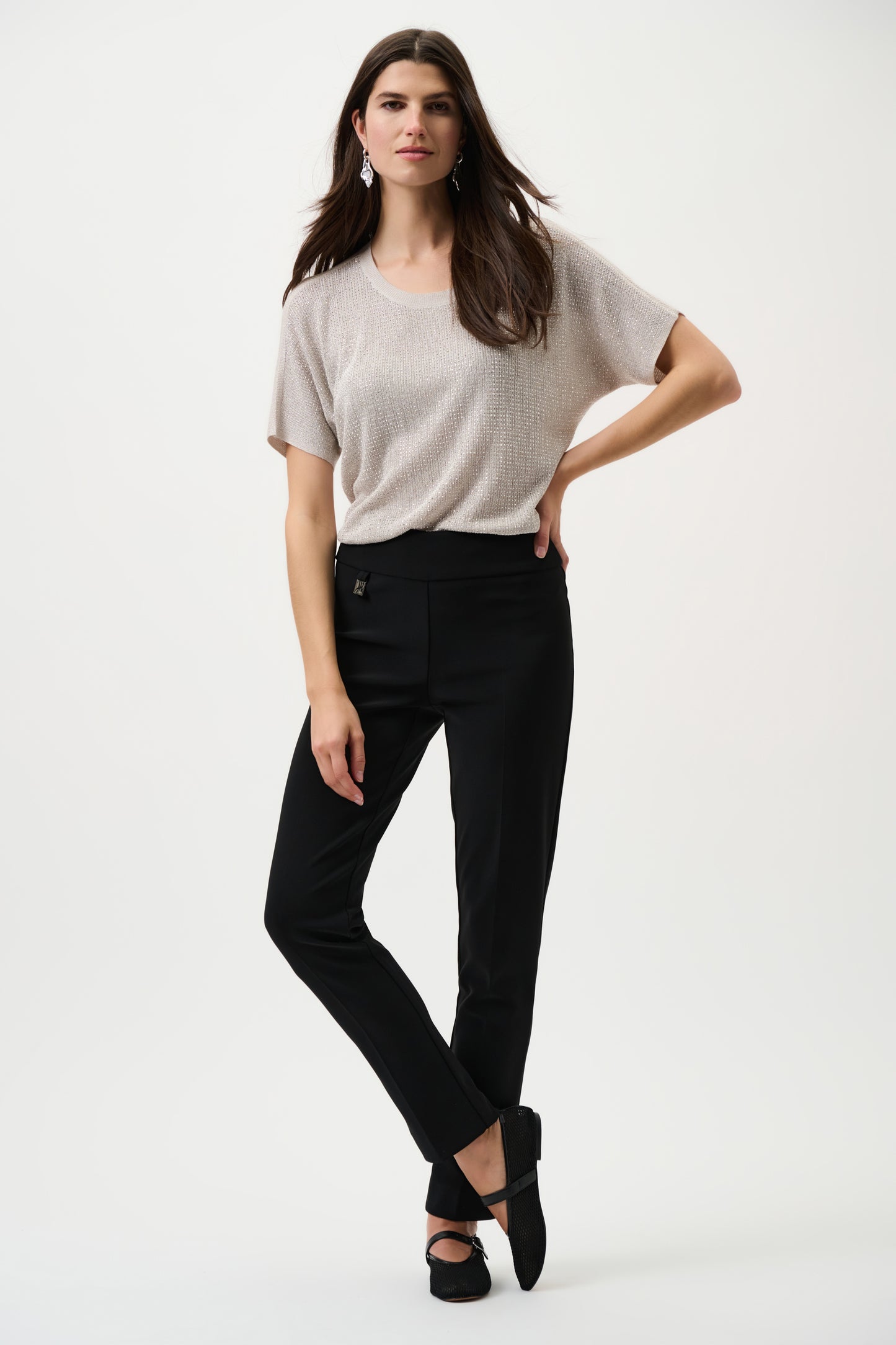 Joseph Ribkoff Classic Tailored Slim Pant - Black - Sizes: 8 10 12 14 16 18