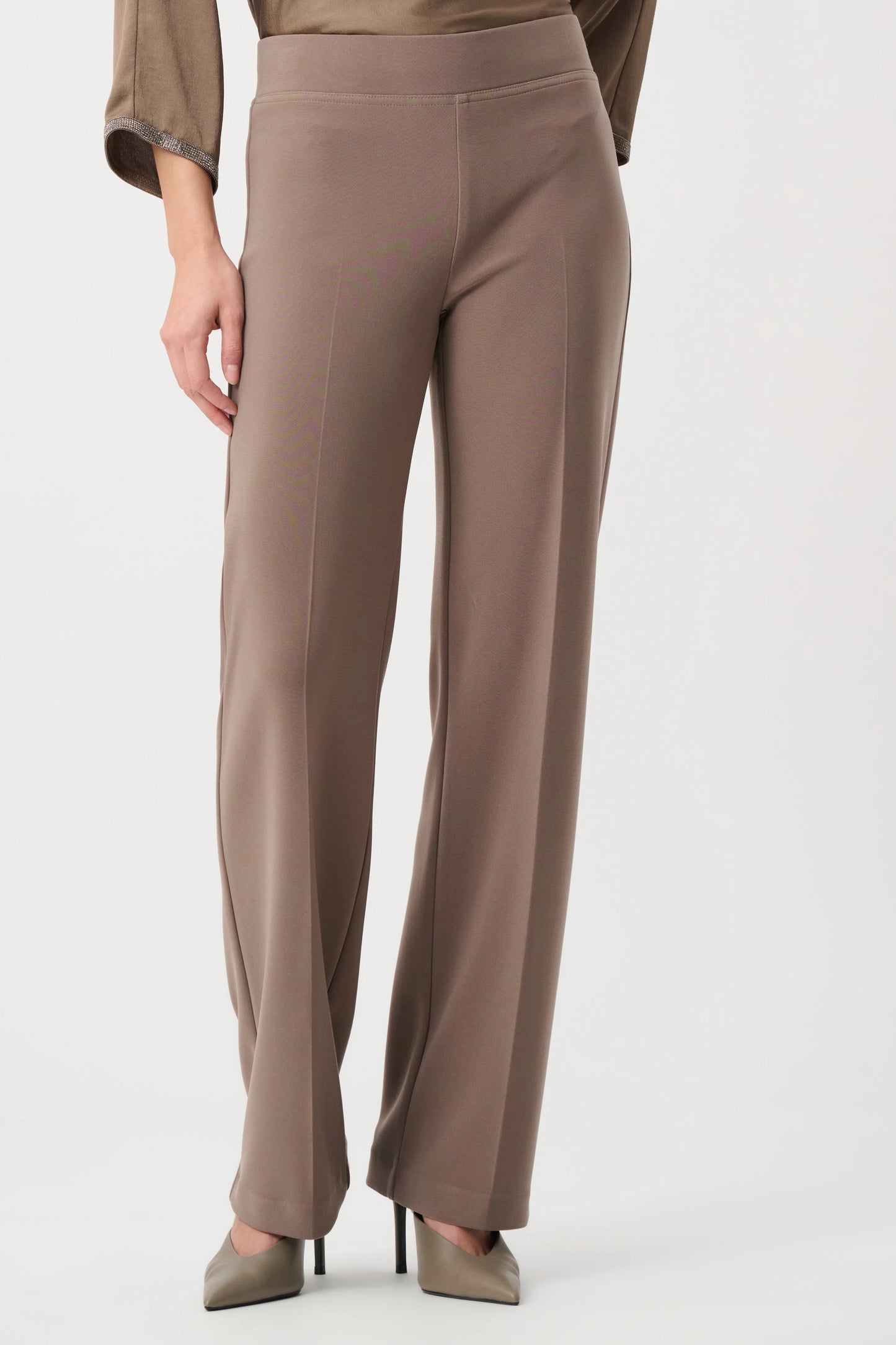 Joseph Ribkoff Classic Wide Leg Pants - Mink - Sizes: 10 14 16