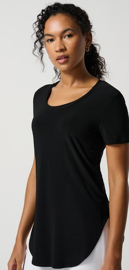 SALE   Joseph Ribkoff    Classic T-Shirt   Black   -   Size:   8  12