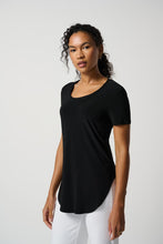 Load image into Gallery viewer, Joseph Ribkoff Classic T-Shirt -Black - Sizes: 8 12 18
