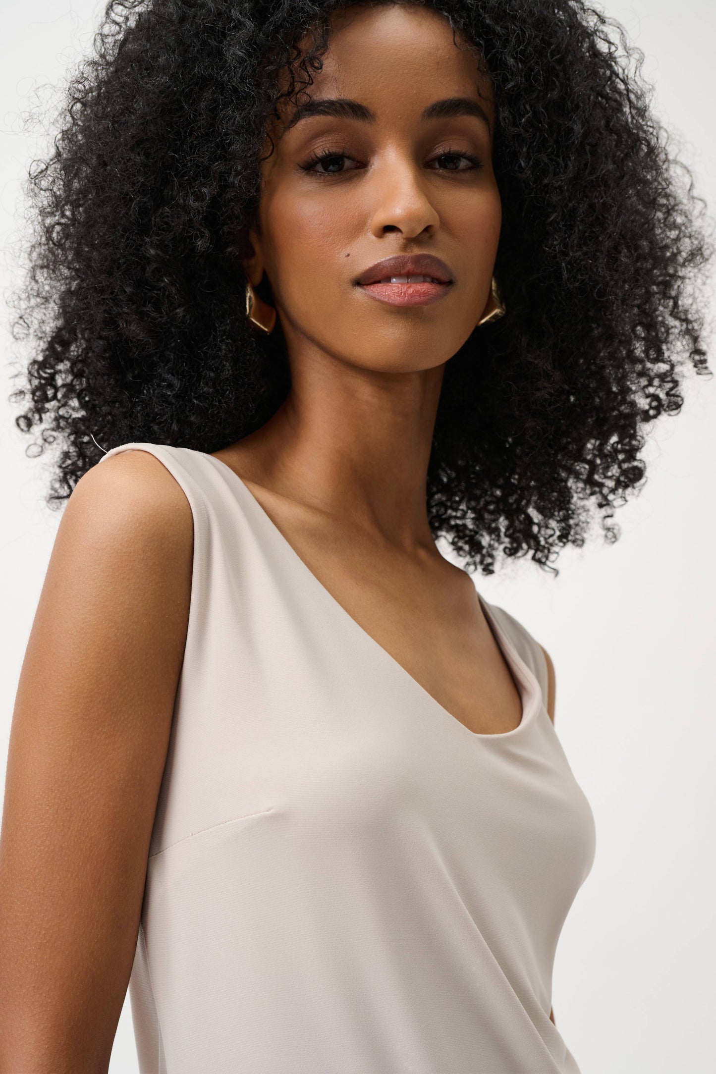 Joseph Ribkoff Classic V-Neck Cami - Moonstone - Sizes: 8 10