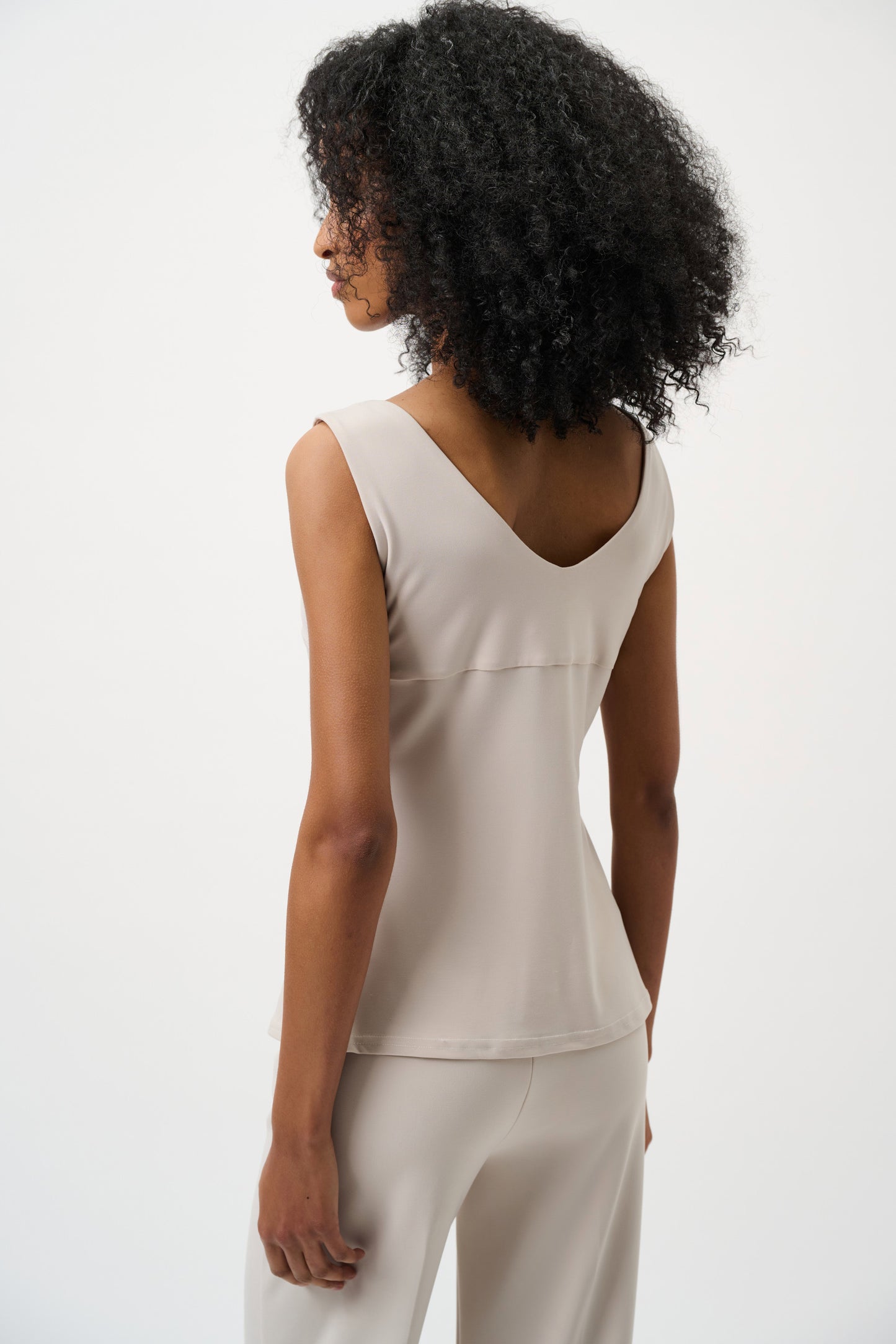 Joseph Ribkoff Classic V-Neck Cami - Moonstone - Sizes: 8 10