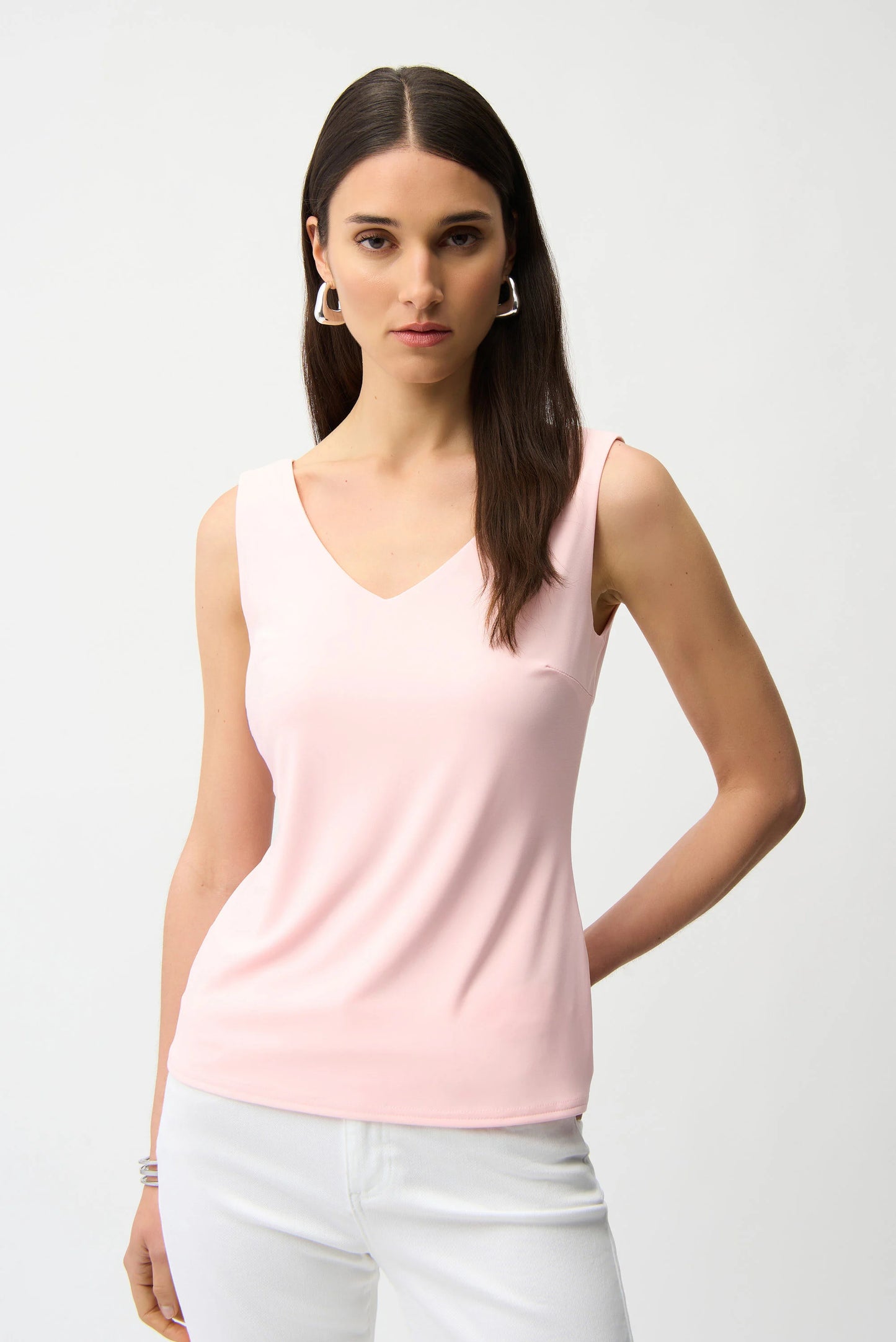 Joseph Ribkoff Classic V-neckline Cami - Petal Pink - Sizes: 10