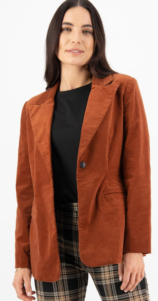 SALE  Vassalli    Bronze Cord Blazer   -   Size:  14