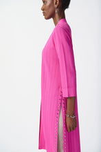 Load image into Gallery viewer, Joseph Ribkoff Longline Cardi with Stud Detail -  Ultra Pink - Sizes: M