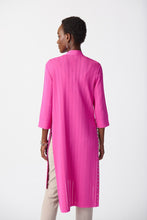 Load image into Gallery viewer, Joseph Ribkoff Longline Cardi with Stud Detail -  Ultra Pink - Sizes: M