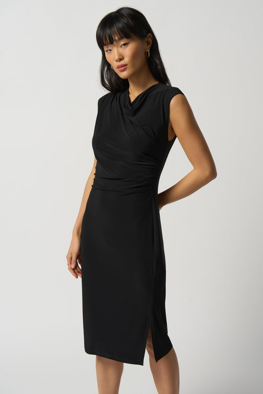 SALE  Joseph Ribkoff   Jersey Sleeveless Draped Dress   -   Size:  10