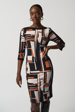 Load image into Gallery viewer, SALE  Joseph Ribkoff   Geometric Print Dress   -   Size:  12