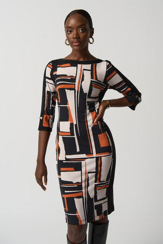 SALE  Joseph Ribkoff   Geometric Print Dress   -   Size:  12
