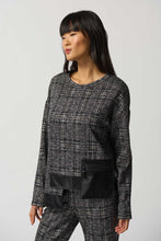 Load image into Gallery viewer, SALE Joseph Ribkoff Plaid long Sleeve Top - Sizes:  12 14 16
