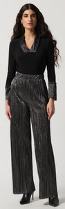 Joseph Ribkoff  Lame Crinkle Pant in Charcoal - Sizes: 8  10  12  14