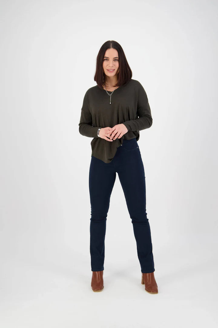 Vassalli    Slim Leg Jean    -    Indigo Denim    -    Sizes: 8