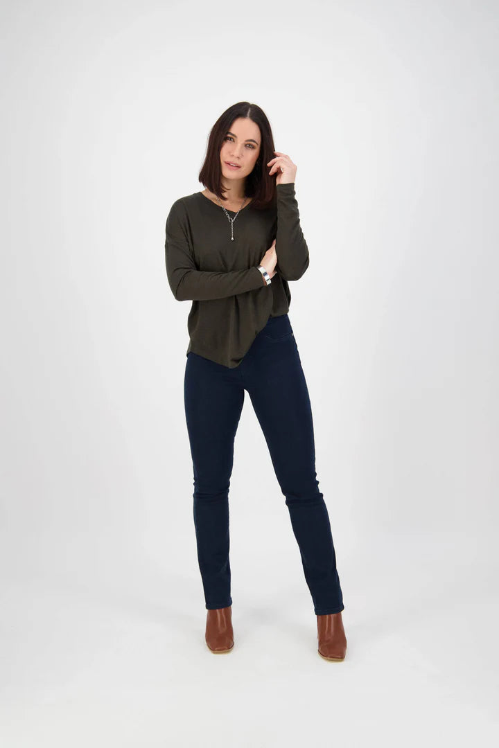 Vassalli    Slim Leg Jean    -    Indigo Denim    -    Sizes: 8