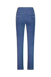 Vassalli   Mid Wash Slim Pull On Jean  -  Sizes: 10  12