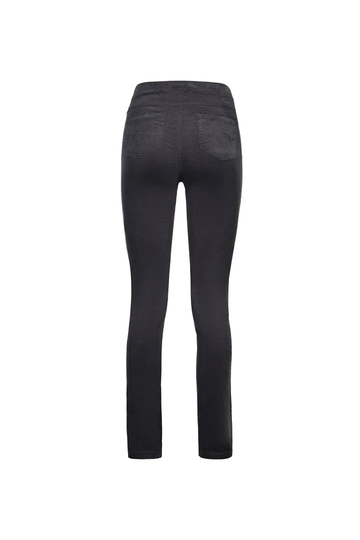 Vassalli "Bay Cord Pull On Pant" - Charcoal - Sizes: 8 18