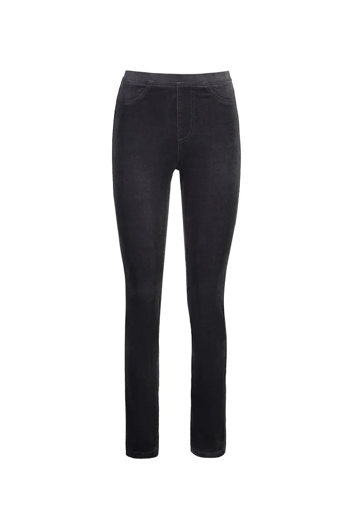 Vassalli "Bay Cord Pull On Pant" - Charcoal - Sizes: 8 18