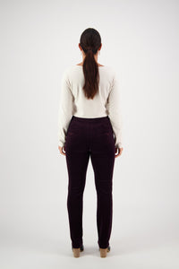 Vassalli  Mulberry Slim Leg Cord Pant - Sizes: 10  12  16