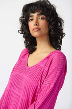 Load image into Gallery viewer, Joseph Ribkoff Soft Knit Hoodie- Ultra Pink - Sizes: M L