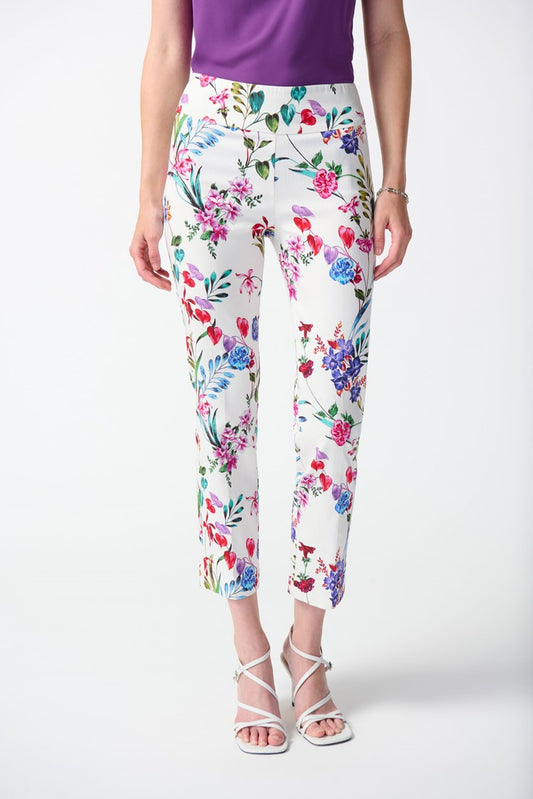 SALE  Joseph Ribkoff   Floral Print Cropped Pant  -   Size: 10