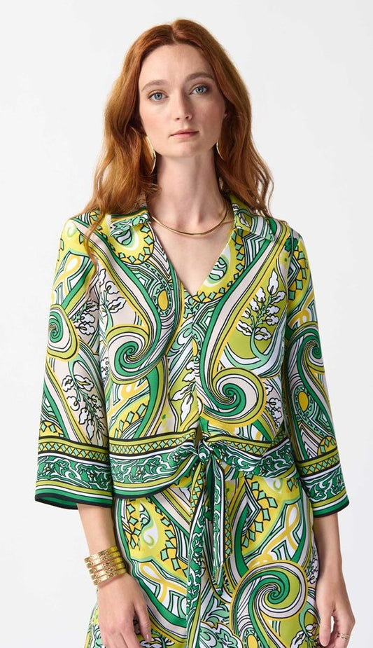 SALE  Joseph Ribkoff   Paisley Print Tie Top   -   Sizes: 10