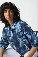 Load image into Gallery viewer, Joseph Ribkoff Blue Print Boxy jacket - Sizes: 12 14 16
